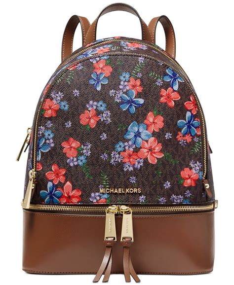 michael kors backpack floral|floral Michael Kors purse.